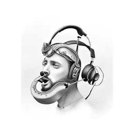 A Portrait Of Roy Playing A Musical Instrument