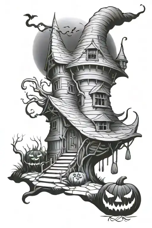 Witch Castle Baba Yaga House Pumpkin