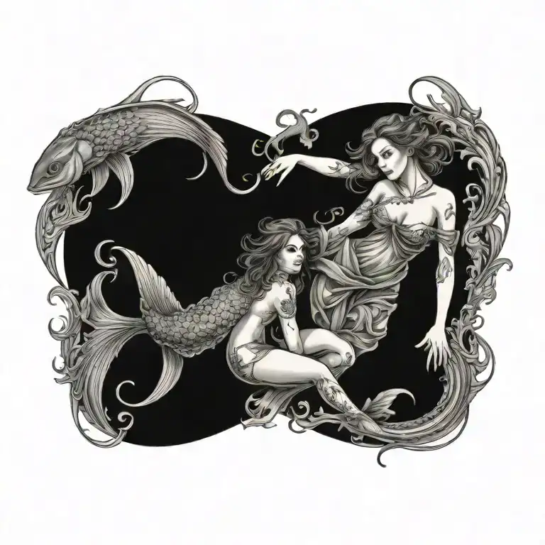 Virgo Women Surrounded Pisces Fish
