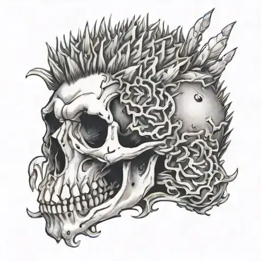 Hedgehog Skull Wearing