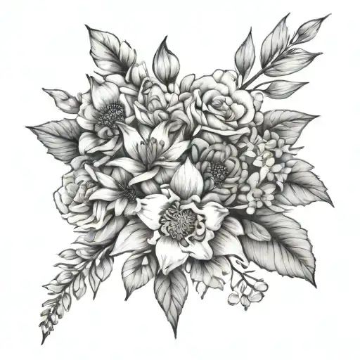 Birth Flower Bouquet