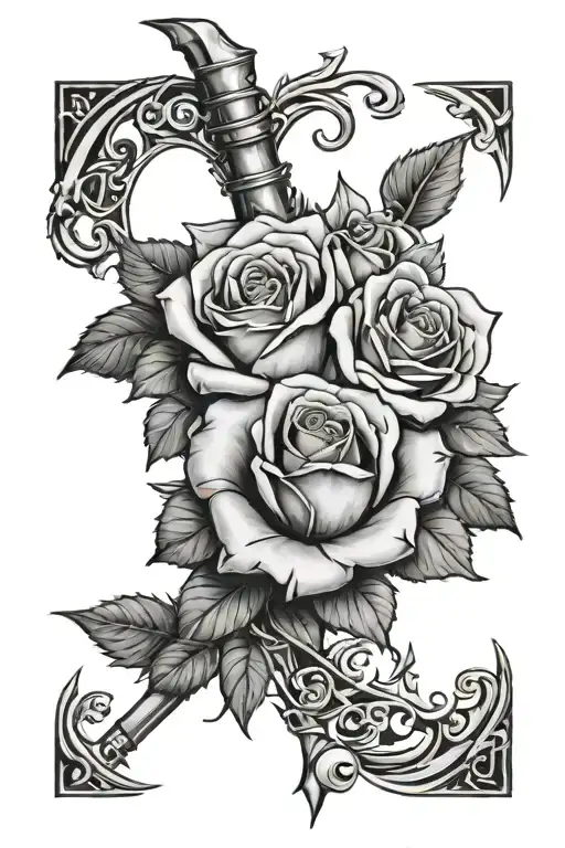 Broken Sword And Roses