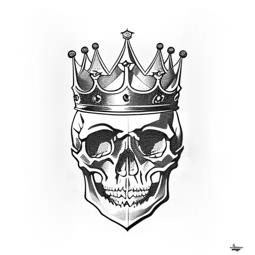 Skull With Kings Crown