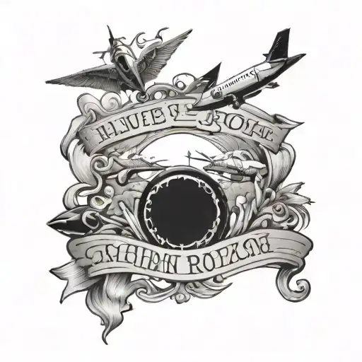 A Design Showcasing Your Children's Names In A Creative Way With Travel Motifs