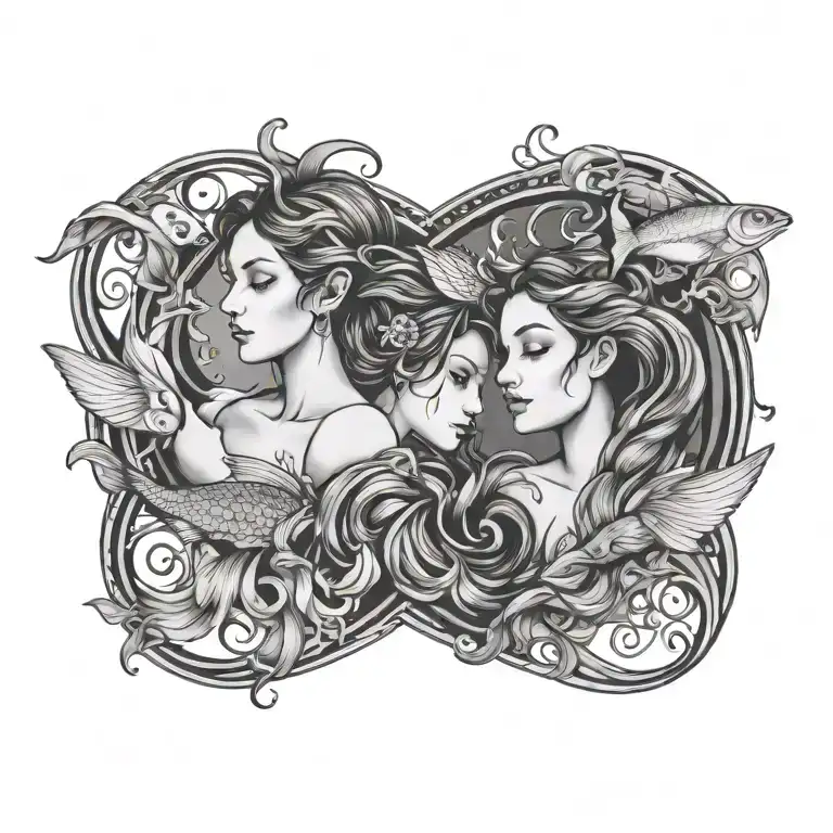 Virgo Women Pisces Fish Surrounded