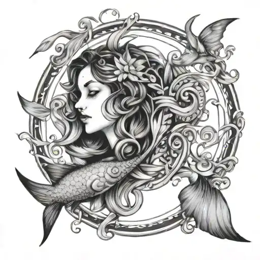 Pisces Fish Swimming Virgo Women