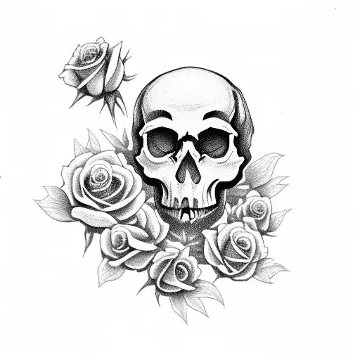 Skull And Roses