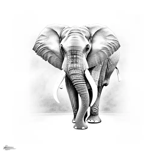 Elephant Mandala With Lillies