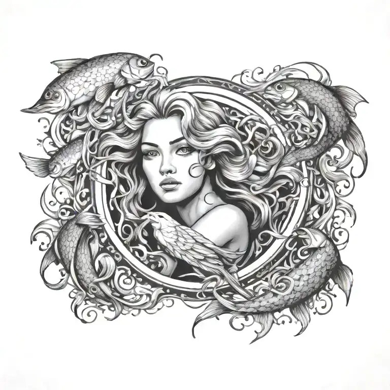 Virgo Women Pisces Fish Surrounded