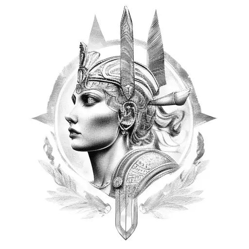 Minerva Roman Goddess Warrior