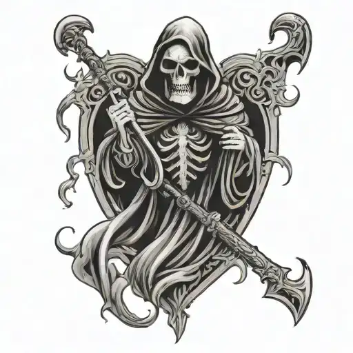 Grim Reaper Sacred Heart