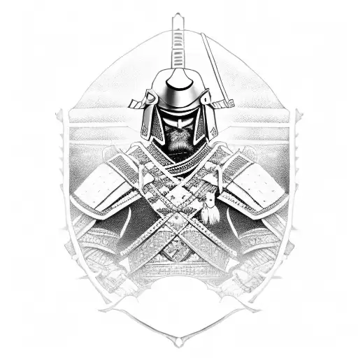 Samurai Warrior In Armour