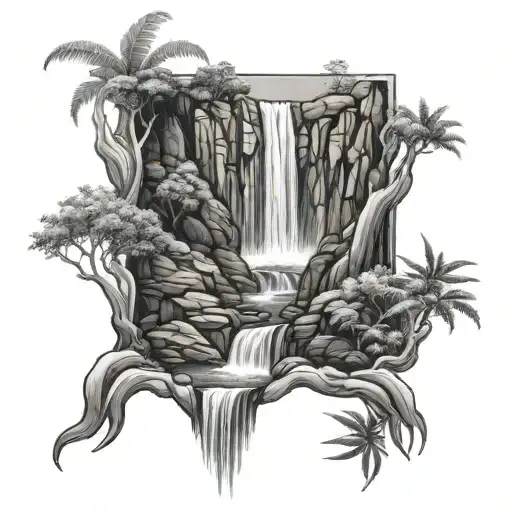 Waterfall Scene