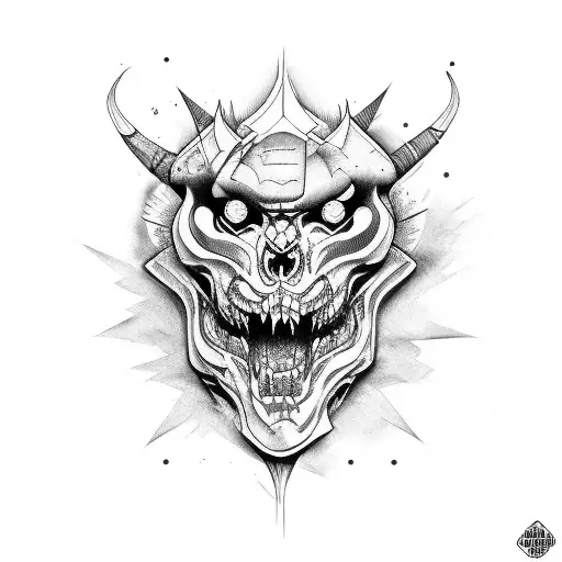 Dark Tattoo Letters Primal