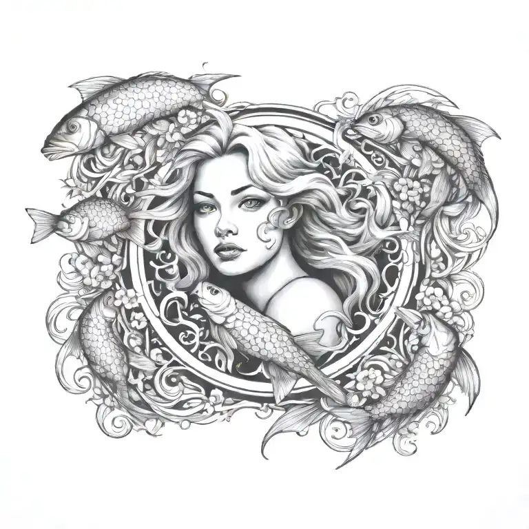 Virgo Women Pisces Fish Surrounded