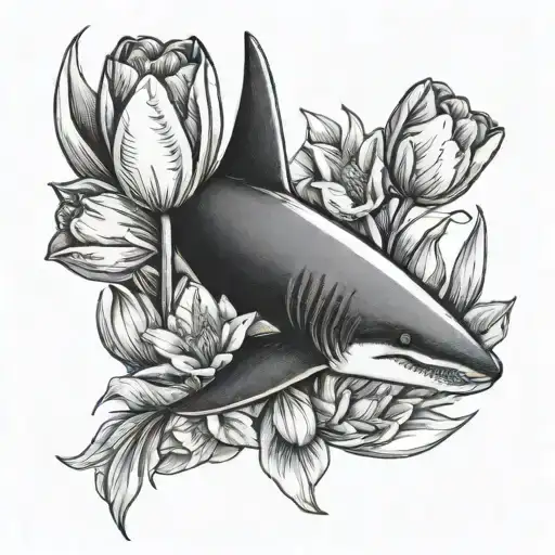 Tulips And A Shark