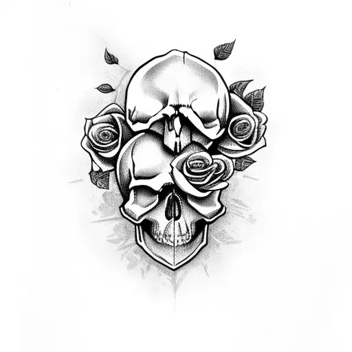 Skull And Roses