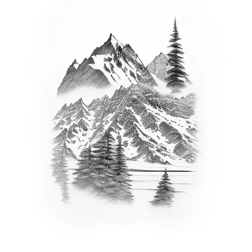 Mountain Scene Sleeve