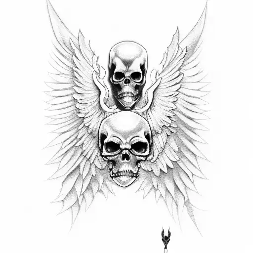 Grim Reaper With Wings