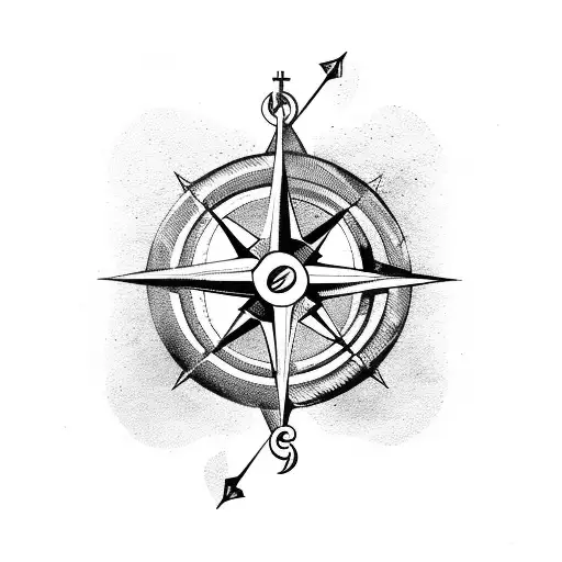 Compass With Anchor