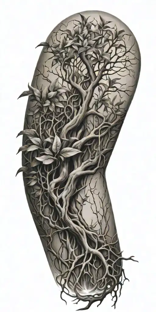 Mangrove With Vines Wrapped