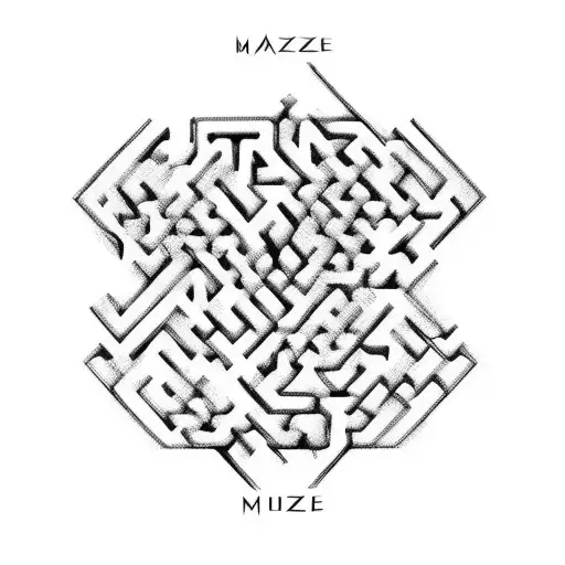 Maze-like Design Symbolizing Overcoming Obstacles