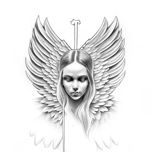 Angel Wings Saint Rest In Peace