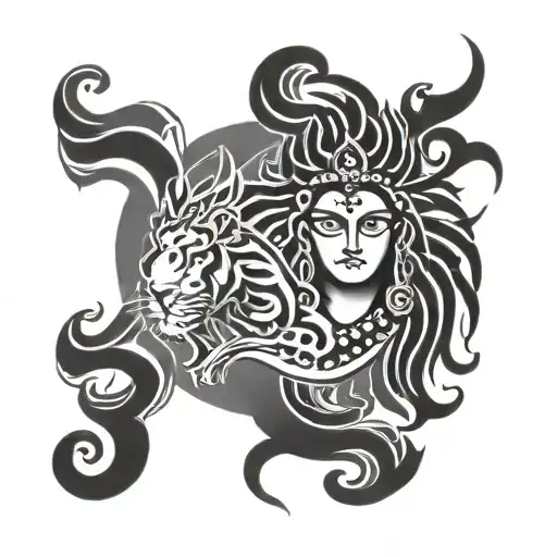 Mahesh Name With Leo Sign And God Shiva In One