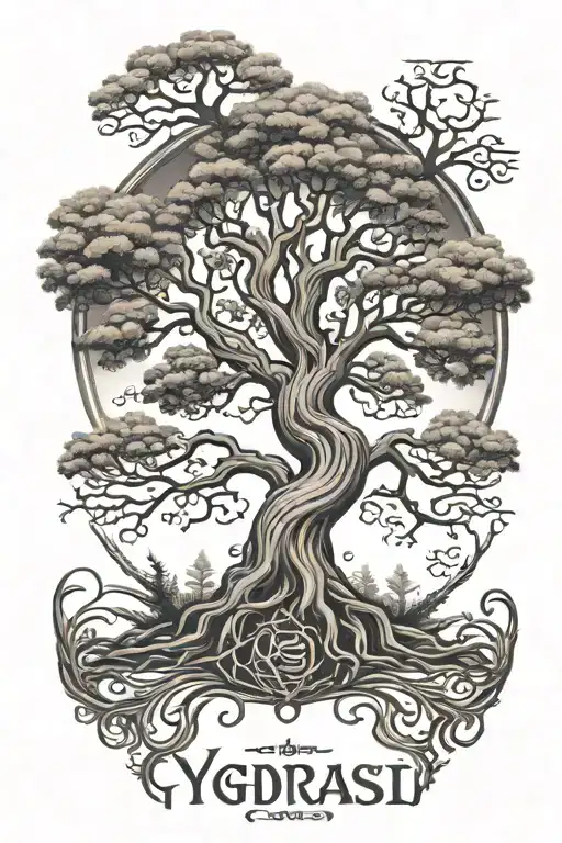 Yggdrasil Tree With William Name Written