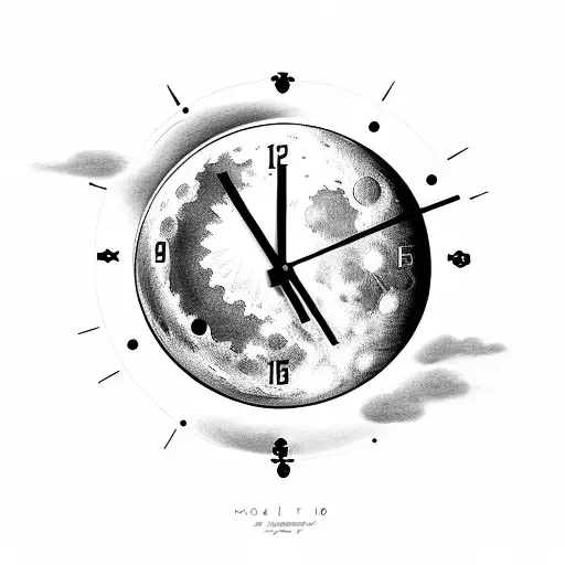 Moon And Clock