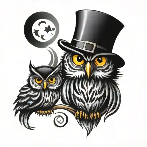 Irish Themed Tattoo Including An Owl With My Kids Names Caden And Landon