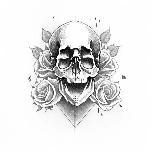 Skull And Dead Roses
