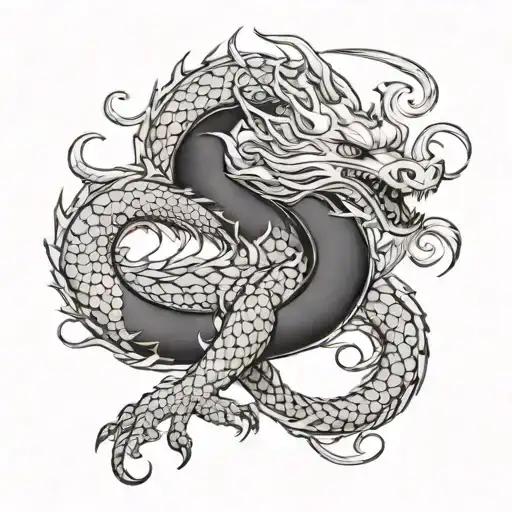 Dragon Curled Tail