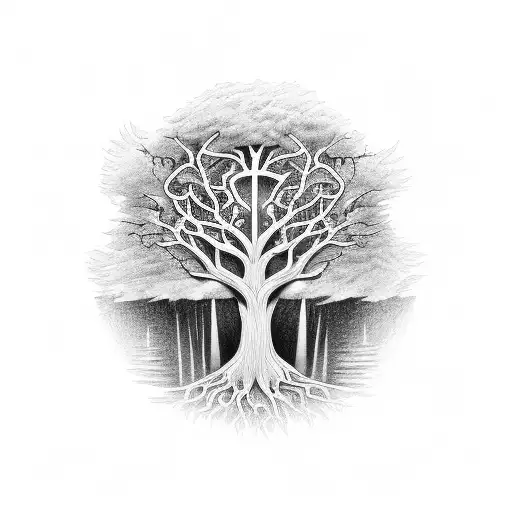 Tree Of Life With Numbers 307 405 Crossing Each Other