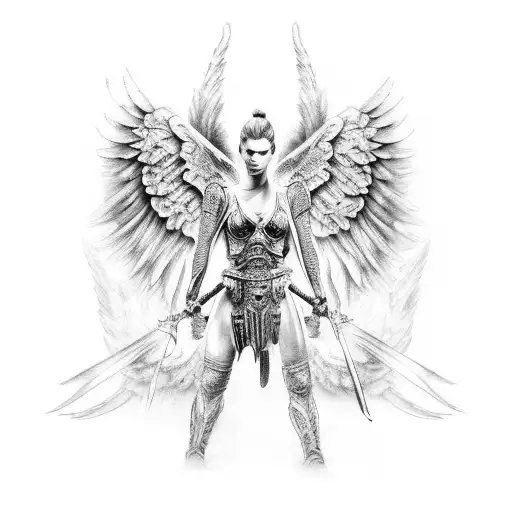 Full Body Warrior Angel