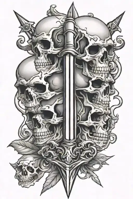 Skulls Sword Hilt
