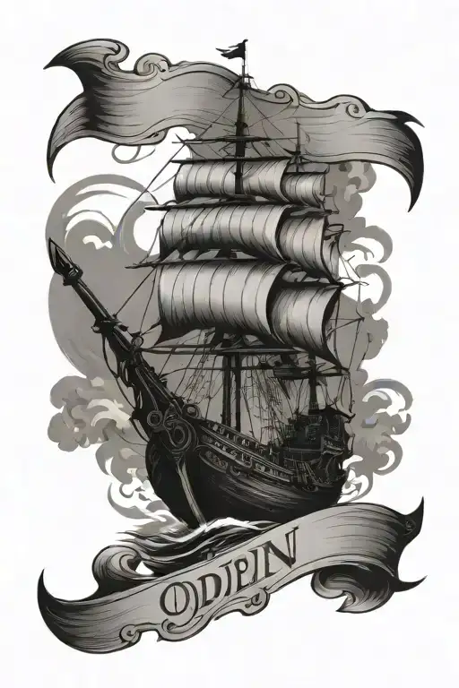 Odin Viking Ship Sailing