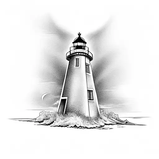 Lighthouse Shining Over Angel