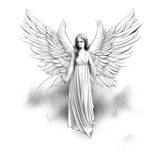 Angel Flying To The Sky