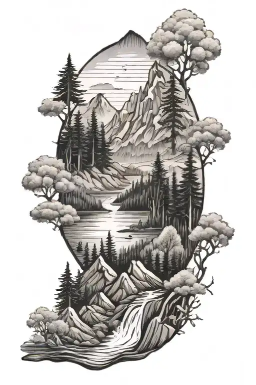 Mountains And Woods And Water