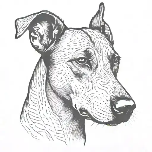 Silhouette Doberman Dog Laszlo