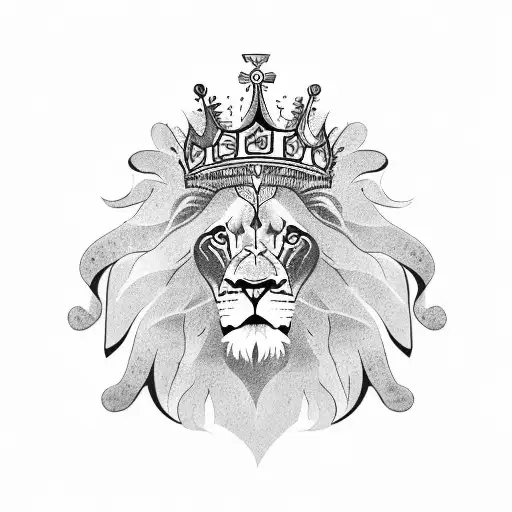 Lion With Aztec Calendar Crown