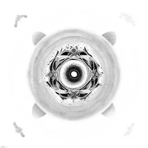 Zen Circle With Universe