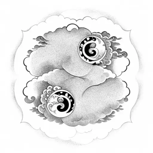 Korean Cloud And Yin Yang