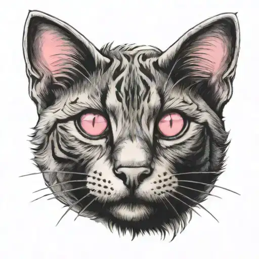 Cat With Pink Nose Ring