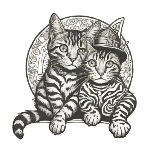 Cat And T-short And Getto