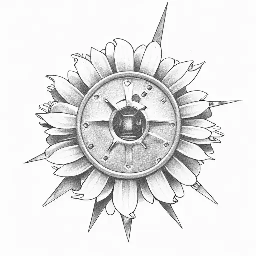 Ship Anchor And Daisy