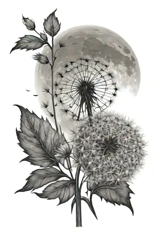 Dandelion And Moon