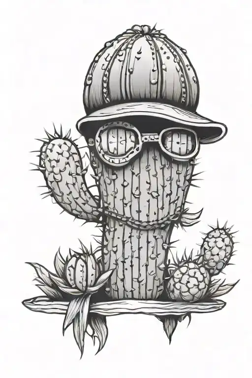 Cactus Wearing A Balaklava