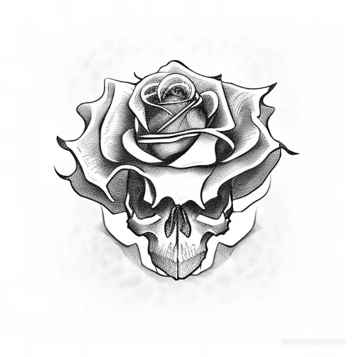 Skull And Money Rose